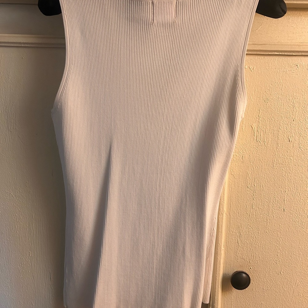 Ruby Rd. White Ribbed Top - Picture 2 of 5